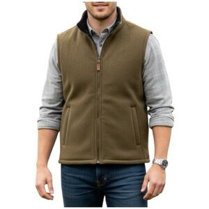 Outback Trading Company Men’s Brown Concealed Carry Summit Fleece Vest - Large